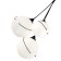 Suspended EVOLUCE lamp. Sle103183-03. Satturo. 3x60 watts, E27, 30x30x120 cm, black color