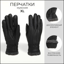 Male gloves, size XL, with insulation, black color
