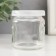 Bank for suppositories glass with a “heart” lid is a transparent 100 ml 6x6.8 cm