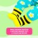 A set of clothes for dolls "Funny Bee": tights, socks