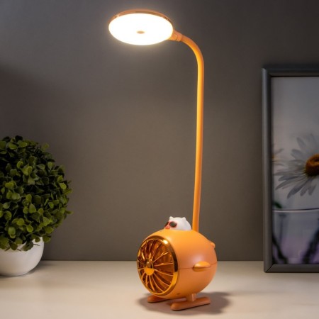 Table lamp "Bear Pilot" LED 3W USB battery orange 14.5x5x28 cm Risalux-1