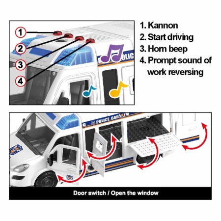 The designer of the screw "Fire van", light, sound, inertia, 50 parts-11