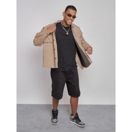 Jeaning jacket men's, size 52, beige color-7