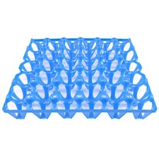 Tray for chicken eggs, blue
