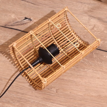 Lamp wall -mounted from the rattan "Bali" 1x120W, E27, 16x10x23 cm-2