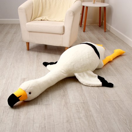 Soft toy "Flamingo", 190 cm, white color