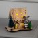 LED figure "House with deer" 11 × 15 × 3 cm, wood, batteries LR41x3, glow warm white