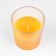 A candle in a glass aromatic "orange and cinnamon", 6.5x8 cm, orange