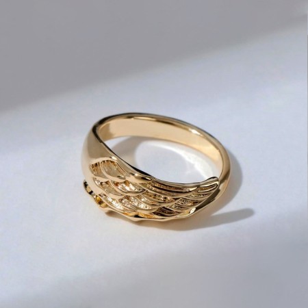 Ring "Wing" feathers, color gold, dimensionless-4
