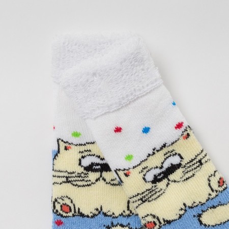 Nosk children's terry "cat" Blue color, size 9-10-1