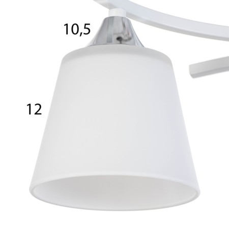 Valencia chandelier 2x60W E27 white 48x16.5x21cm-5
