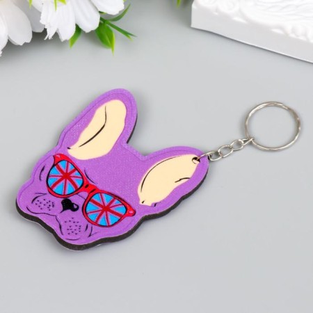 Trick Plastic "Bulldog in glasses" mix 6.8x5.5 cm-2