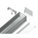 Profile aluminum overhead ambrella Illumination alum Profile, GP1750AL, 2000x12x15.7 mm, silver color, matte dial