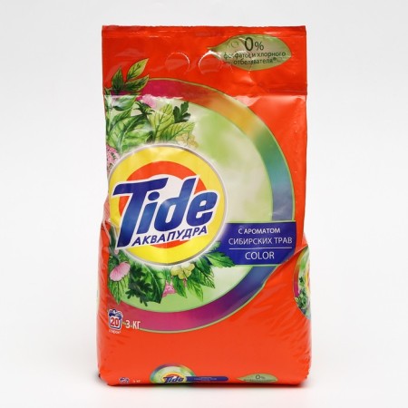 Tide Color washing powder "Siberian herbs", automatic, 3 kg