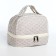 Cosmetic bag, 2 parts on lightning, white color