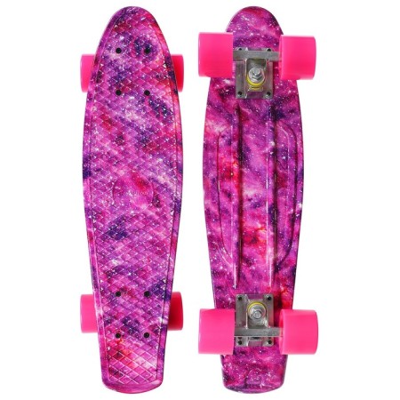 Penniboard Onlitop, 55x15 cm, wheels PU, ABEC 7, aluminum frame, pink color-3