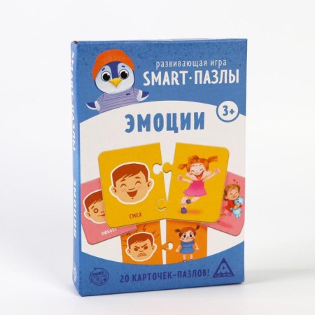 Board game "Smart Puzzles. Emotions ", 20 cards-4