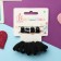 Hair Set "Zateitsa" (12 elastic bands 2 cm, 4 crab) classic, black