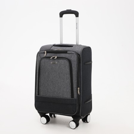 Small suitcase 20 "On the zipper Goran Tomp, with extension, code castle, color gray color