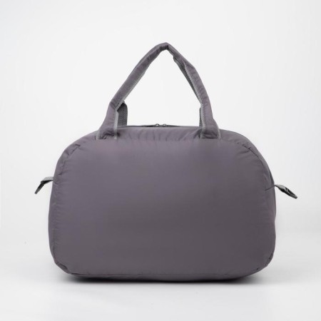 Sports bag with lightning, external pocket, long belt, gray color-1