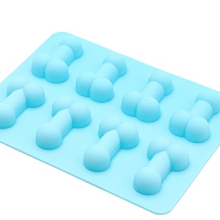Silicone form "18+", 13 x 18; 3.5 x 4.5 cm, blue