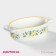 Form for baking of heat -resistant ceramics oval shade "lemon", 27.5 × 15 cm, white color