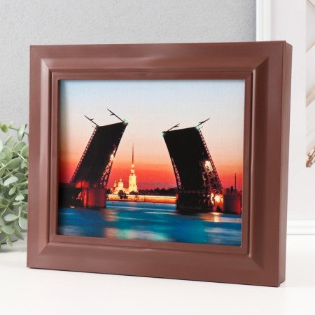 Key closed "Divorce bridge" 26.5x31.5 cm nut-2