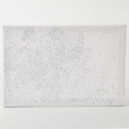 Picture on numbers with a subframe and garland "Piono", 20 x 30 cm-6