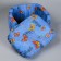 Lynchik # 2, with a pillow, 45 x 35 x 16 cm Mix flowers