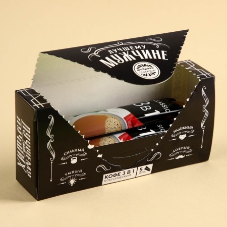 Coffee "best man" is soluble, 100 g (5 pcs. X 20 g.) (18+)-2