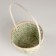 Wicker basket, d17x10.5xh33cm, green, bamboo