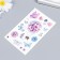 Tattoo on the body color "Flowers and butterflies" 12x7.5 cm