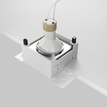 Building lamp Technical DL051-01-GU10-SQ-WS, GU10, 1x20 W, 130x75x55 mm, matte silver-5