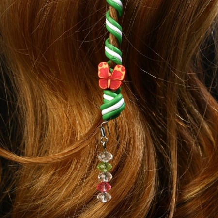 Hair decoration, spiral "Tenderness" 22 cm-1