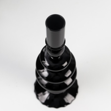 Glass Glass for 1 candle "Morbian" black 27x8.5x8.5 cm-1