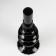 Glass Glass for 1 candle "Morbian" black 27x8.5x8.5 cm