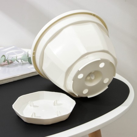 Pot with the pallet "Nick", 3 l, white color-2