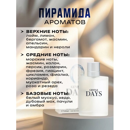Tuale water men's Gentle Days, 100 ml-1