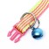 Nylon's collar "Wave", 33 x 1 cm, Mix flowers