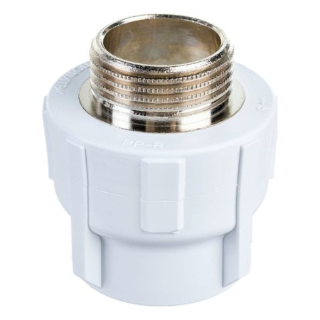 Combined "Politek" coupling, polypropylene, 32 mm x 1 ", external thread