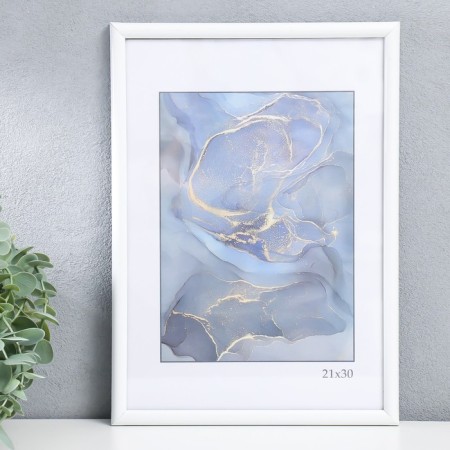 Photo frame plastic "Rainbow" 21x30 cm, white-1
