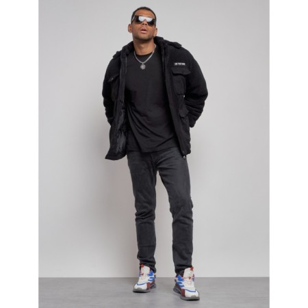 Plush jacket, size 48, black color-12