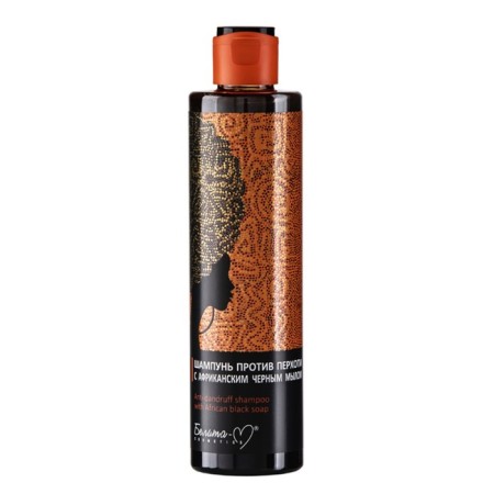 Hair shampoo Belita-M African Black Soap, against dandruff, 250 ml