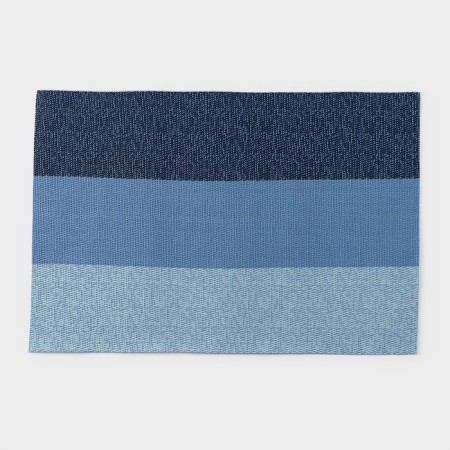 Serving napkin on the table "Three stripes", 45 × 30 cm, blue color