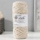 Knitting cord 100% polyester, width 3 mm 100m (ivory)