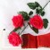 Artificial flowers "Rosa Zhanna" 10x61 cm, raspberry
