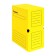 Archive box with A4 Calligrata valve, 150 mm, microgofrot cardboard, up to 1,400 sheets, yellow