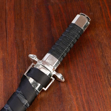 Dagger, handle and scabbard with ribs, 29.5 cm-3