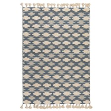Argyle Ethnic cotton carpet, size 70x160 cm