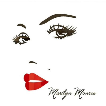 Interior stickers "Marilyn Monroe", decor on the wall, panel 100 x 90 cm-2